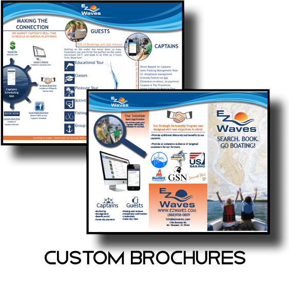 Custom business and informative brochures